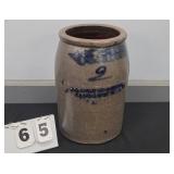 2 GALLON COBALT CROCK