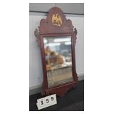 PERIOD CHIPPENDALE MIRROR WITH EAGLE #159 - 31" -