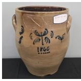 4 GALLON 1844 COBALT CROCK