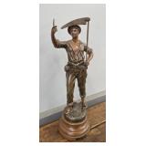 MOISSONNEUR - PAR GUILLEMIN - FIGURAL LAMP BASE