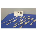 (12) EARLY COIN SILVER SPOONS #150