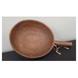 HANDLED WOOD BOWL