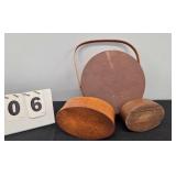 (3) SHAKER BOXES - MASSACHUSETTS - 7"