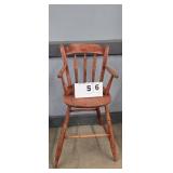 RED PAINTED YOUTH HIGH CHAIR