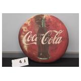 COCA COLA BUTTON SIGN 24"