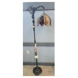 VICTORIAN STYLE MOSS AGATE FLOOR LAMP - SLAG