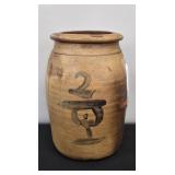 OHIO STRONG MAN 2 GALLON CROCK