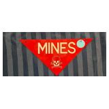 TRAINGLE METAL MINES SIGN - 11.5'