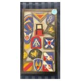 REICHER BOX OF MILITARY PATCHES