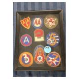 BOX OF MILITARY PATCHES (9)