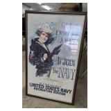 1917 FRAMED NAVY POSTER