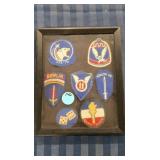 BOX OF MILITARY PATCHES (7)
