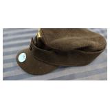 WWII M43 BLACK WOOL GERMAN CAP