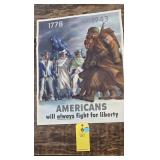 WWII 1943 MINT POSTER - BERNARD PERLIN