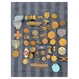 VARIOUS MILITARY PINS - EMBLEMS