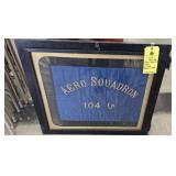 AERO SQUADRON 104TH GUIDON - FRAMED