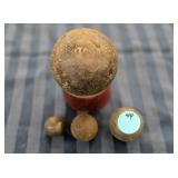 (4) CANNON BALLS