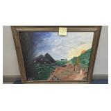 CREATION OIL ON BOARD PAINTING - LOIS PICKETT 29"