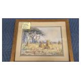 LANDSCAPE WATERCOLOR - MARION E CROCKETT 16" X
