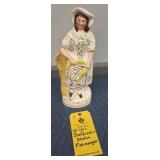 STAFFORDSHIRE SATUE FISHMONGER - 13"