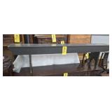 DARK GREEN PAINTED BENCH - 77"