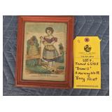 BRAMELL "A MORNING WALK" PENNY PRINT - 6.5" X