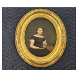OVAL WOMAN PORTRAIT - 16"