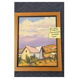 IMPRESSIONISTIC LANDSCAPE OIL PAINTING ON BOARD