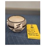 MARIE Z CHINO BLACK & WHITE NATIVE JAR - 5"
