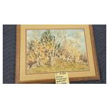 AUTUMN LANDSCAPE WATERCOLOR - RW WARE - 16" X 20"