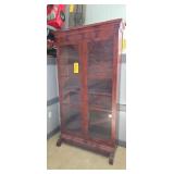 MAHOGANY 2 DOOR BOOKCASE