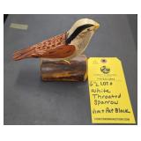 WHITE THROATED SPARROW - JIM & PAT SLACK - 6"
