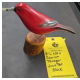SCARLET TANAGER - JIM & PAT SLACK - 8"