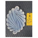 DUNCAN & MILLER SANIBEL BLUE OPALESCENT DISH
