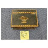 DECORATED FOLK ART BOX - 8.5"