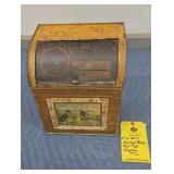 NORTON BROS ROLL TOP DISPLAY TIN - 11"