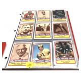 Set of football/basketball cards, 126 cards