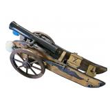 Cannon with accessories, barrel 24" L,