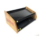 Federal Ammunition display, two shelves,
