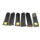 Lot, 6 1911 magazines , 3 floor plates marked L,