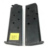 Lot, 2 Colt .45 Auto 1911 magazines