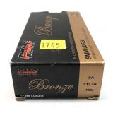 Box of 9mm Luger 115-grain FMJ PMC bronze