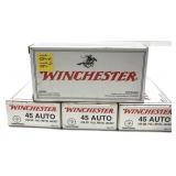 x4 - Boxes of .45 Auto - 230 Gr. FMJ Winchester