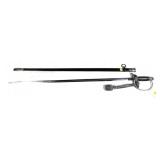 German WWII Police sword with scabbard and has a