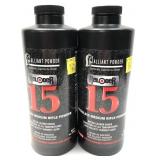 X2- 1 lb. bottles of Reloder 15 smokeless medium