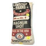 25 lb. bag of No. 8 magnum lead shot -NO SHIPPING