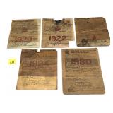 Lot: 5 Vintage New York State Paper Hunting and