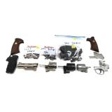 Lot, assorted pistol and revolver parts includes