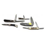 Lot: 5-Assorted Pocket Knives includes 2 -Buck ,