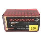 Box of .17 HMR polymer tip V-max Winchester